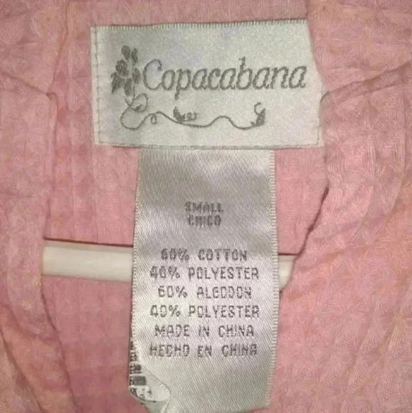 NWT Women's Copacabana Petal Pink Sleeveless Cover Blouse Size S Style #54077 - Picture 4 of 6